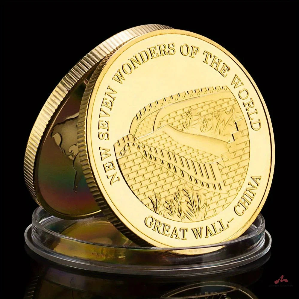 The World China Great Wall Collectible Coin - new seven wonders of the world