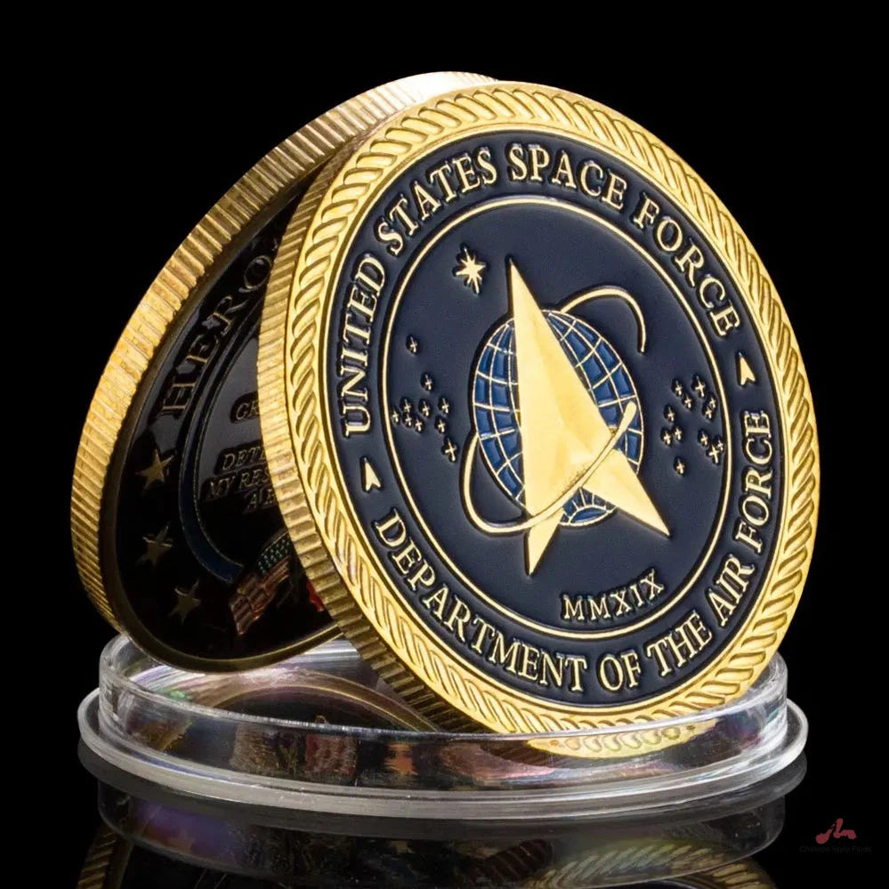 United States Space Force Delta Logo Mmxix Challenge Collectible Coin - smooth fields, fine detail, and clean rims