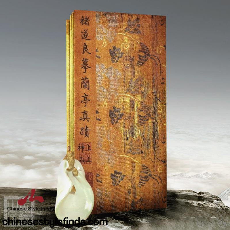 Handmade Antique Chinese Calligraphy Arts Copybook 褚遂良兰亭序