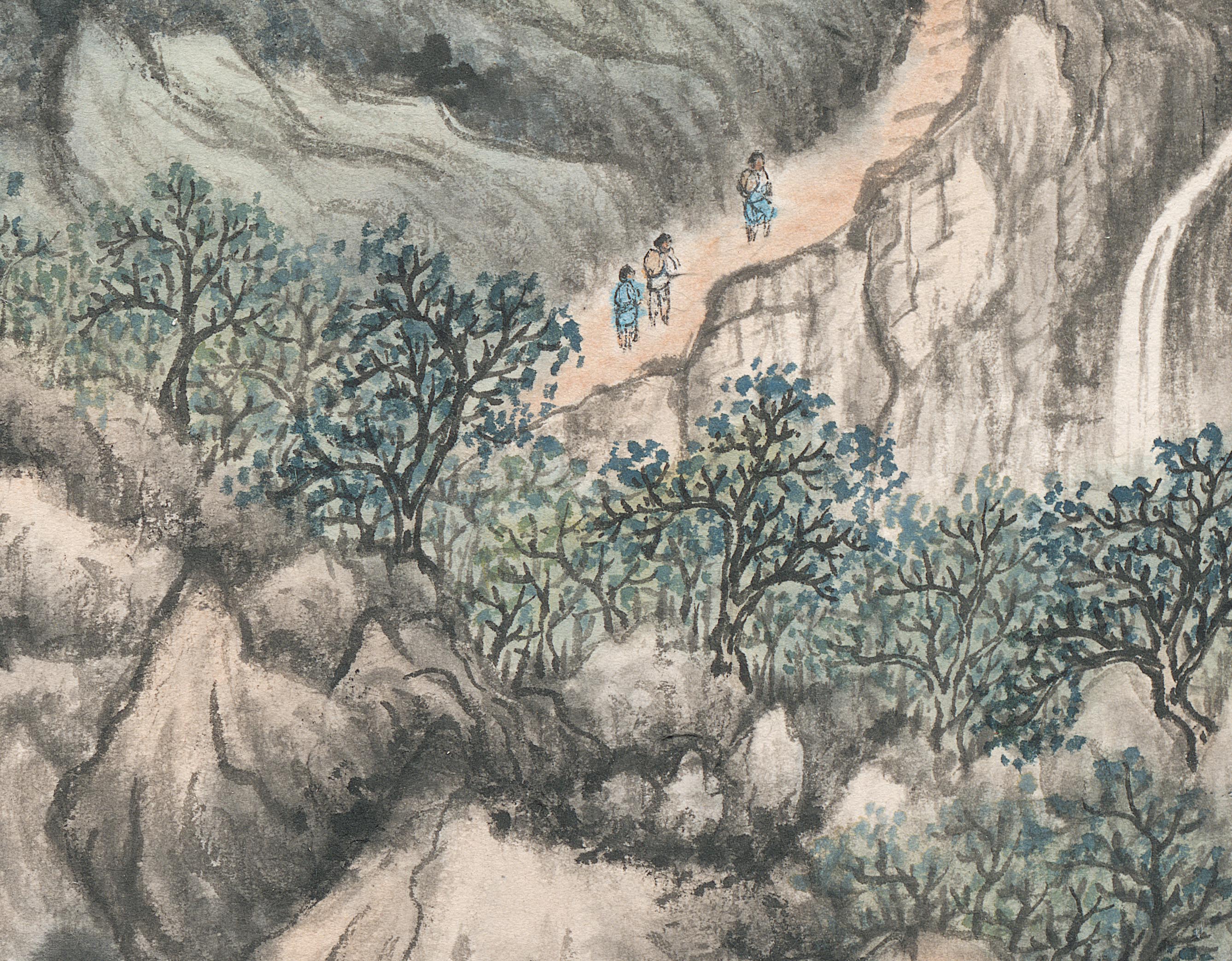 Buy Chinese Antique Art Painting 傅抱石无限风光在险峰Fu