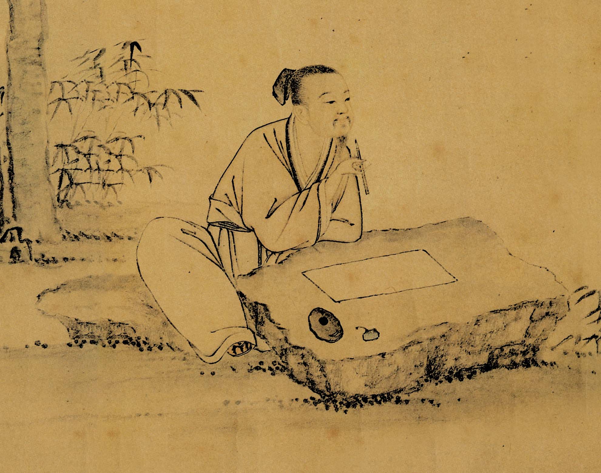 Buy Chinese Antique Art Painting Jin Wang Xianzhi Mid-Autumn
