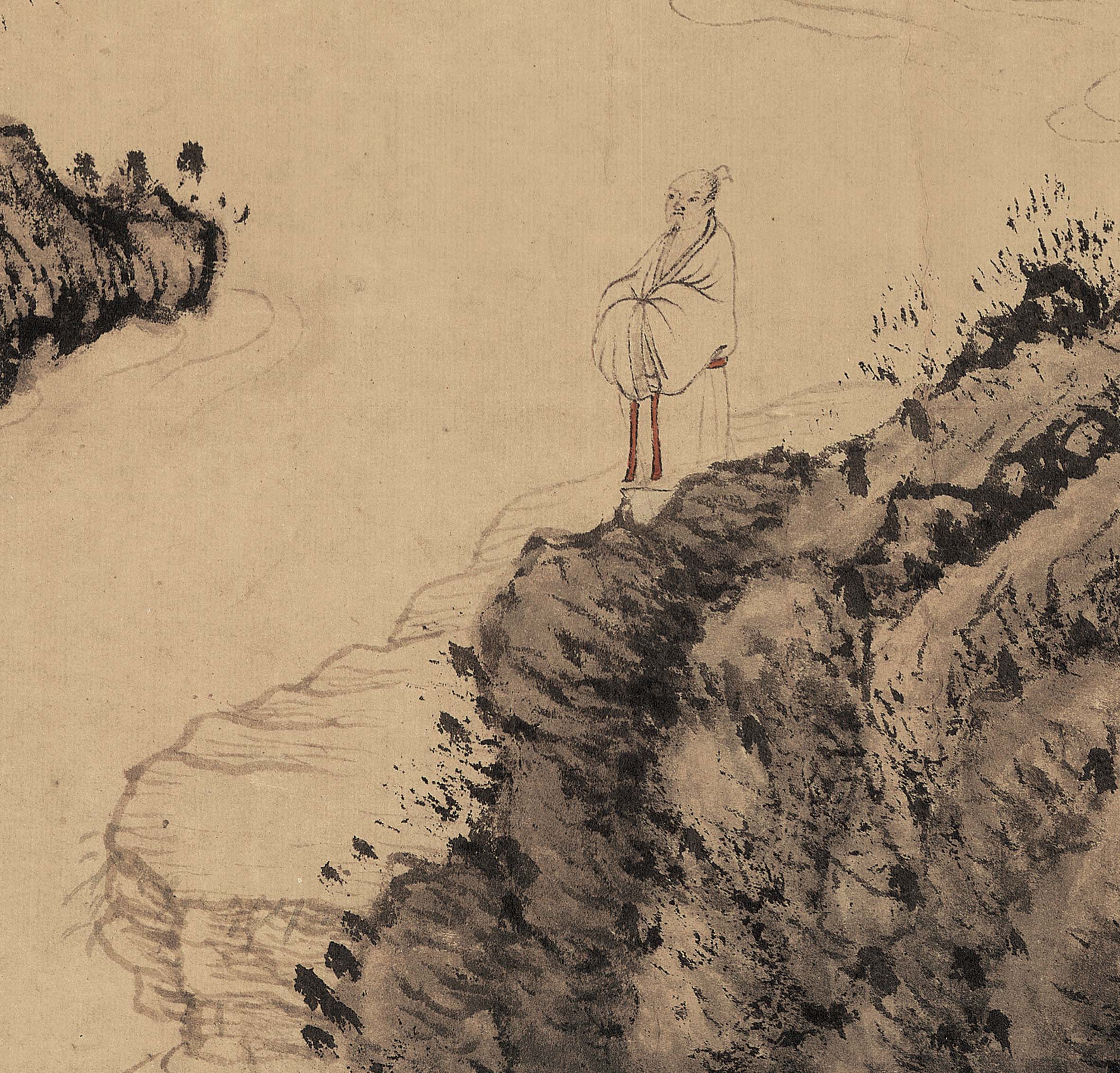 Buy Chinese Antique Art Painting 明 沈周 庐山高图 Ming Shen