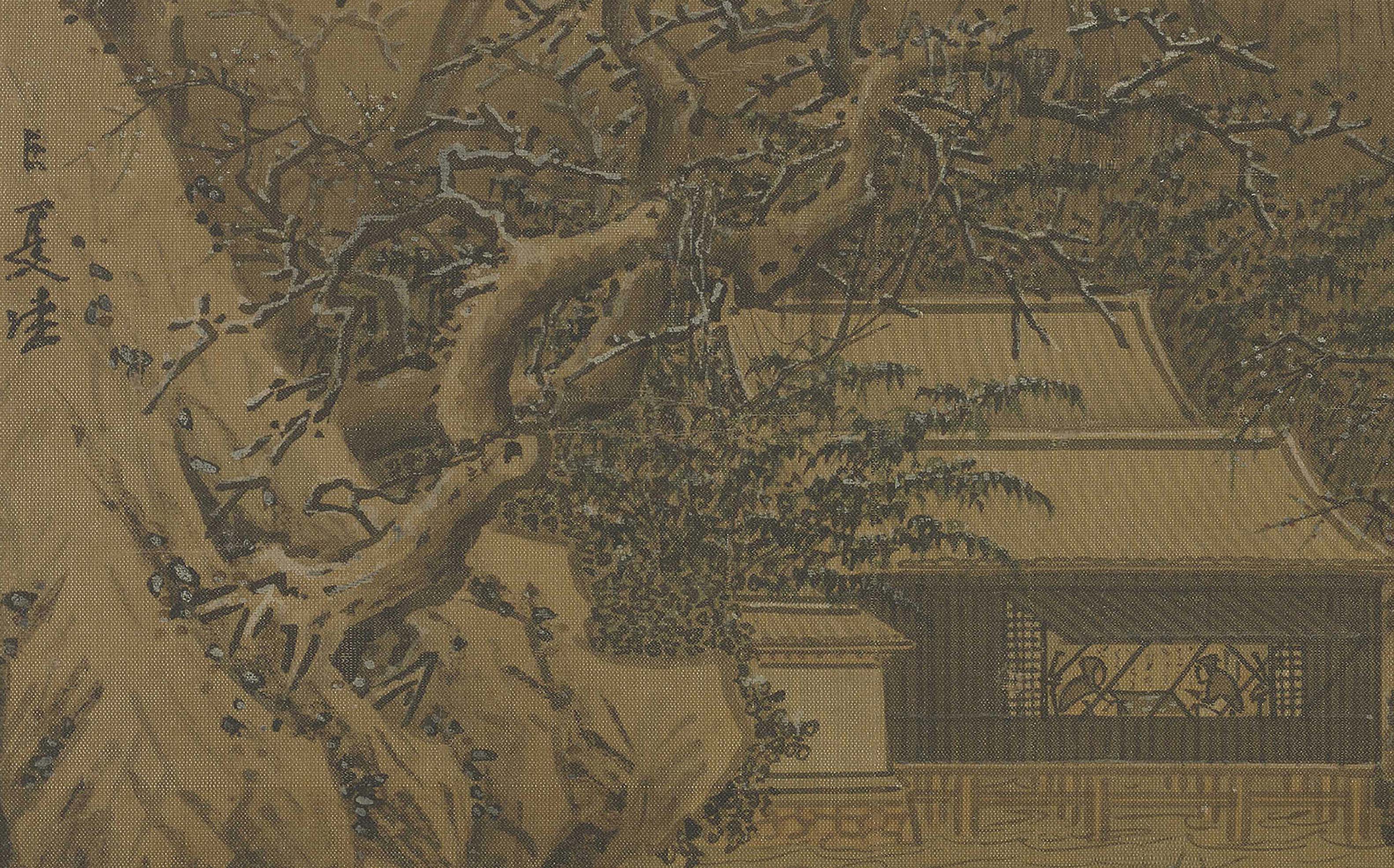 維寧西洋画風肖像幅 北越雪堂冩 扇溪老人賛