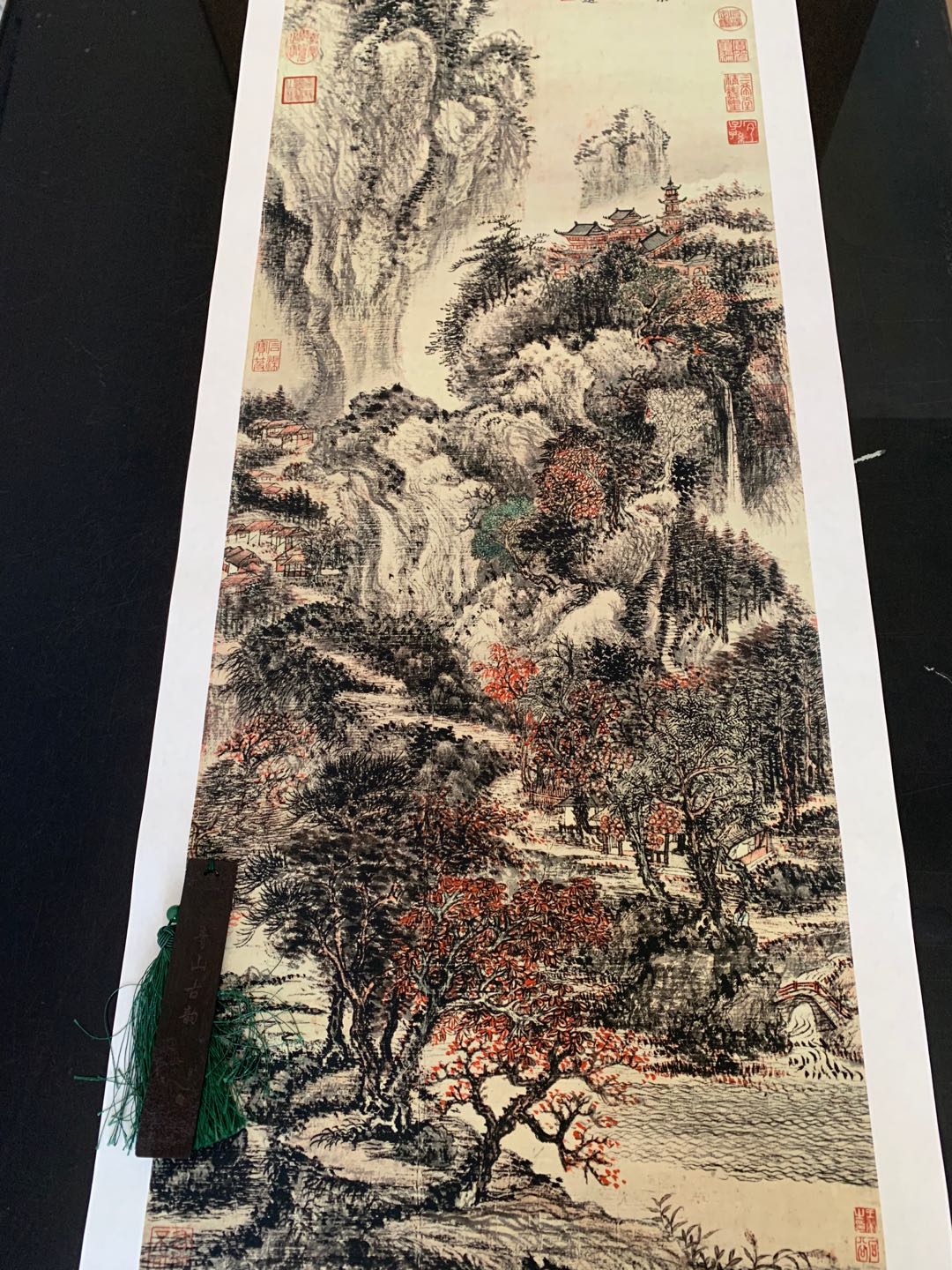 Buy Chinese Antique Art Painting 清王翚溪山红树图112.4×39.5