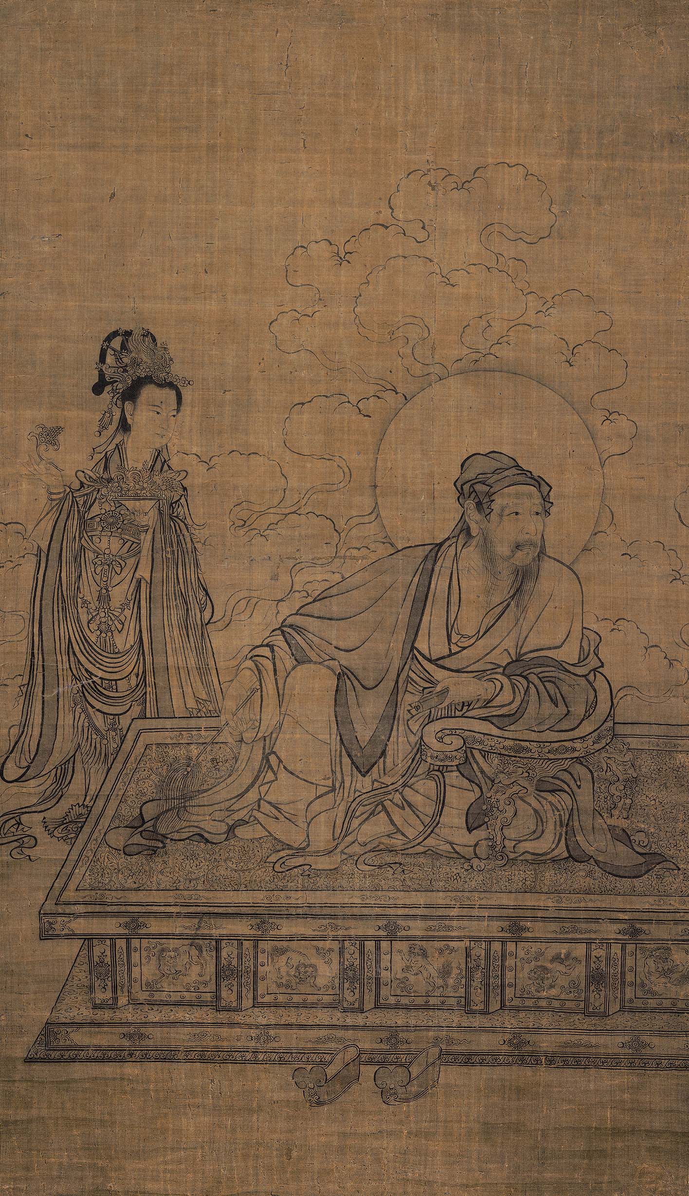 Buy Chinese Antique Art Painting 宋李公麟维摩居士像Song Li Buy Chinese Antique Art Painting 宋李公麟维摩居士像Song Li