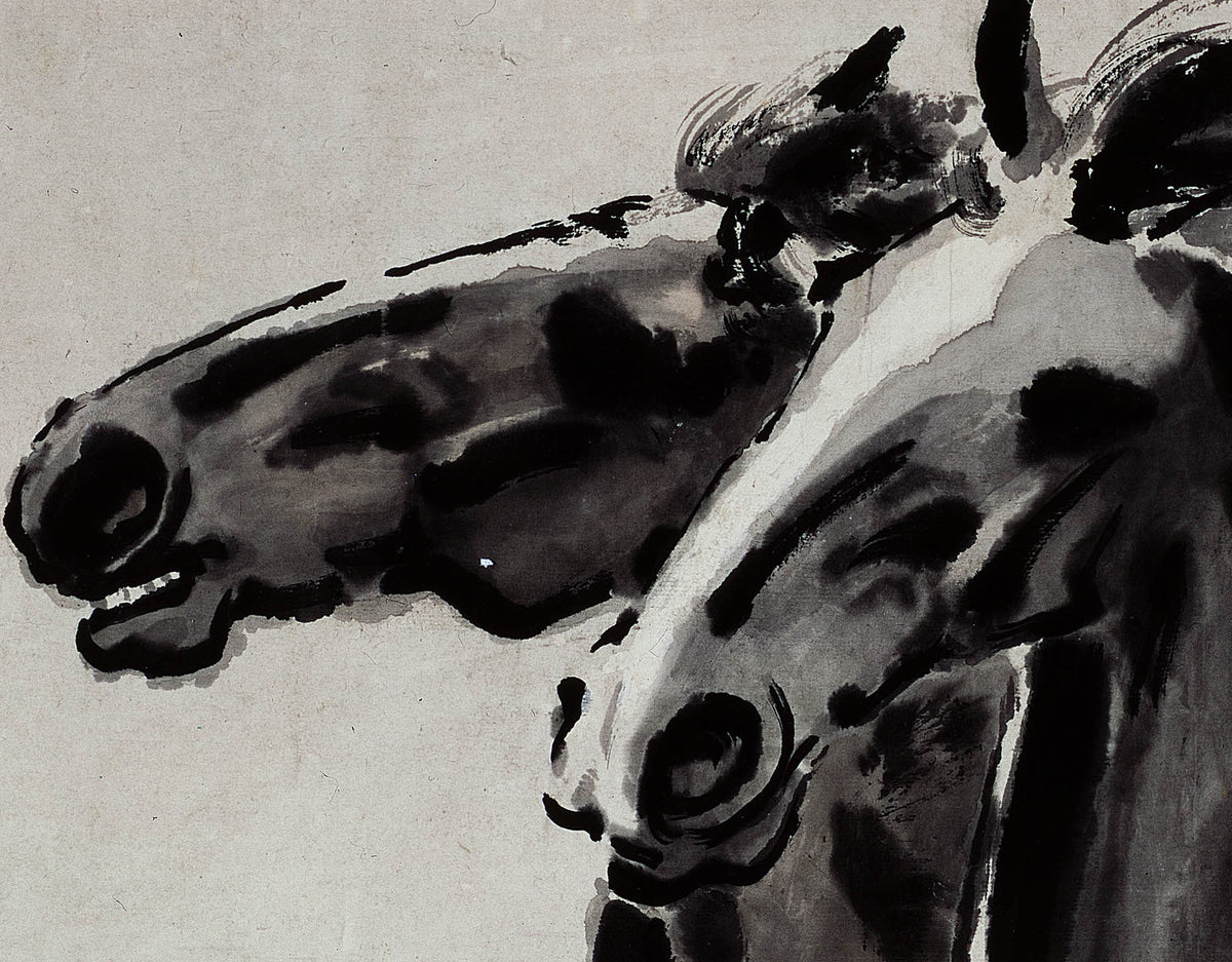 Xu Beihong Eight Horses Print – Galloping Ink Wash - view 2