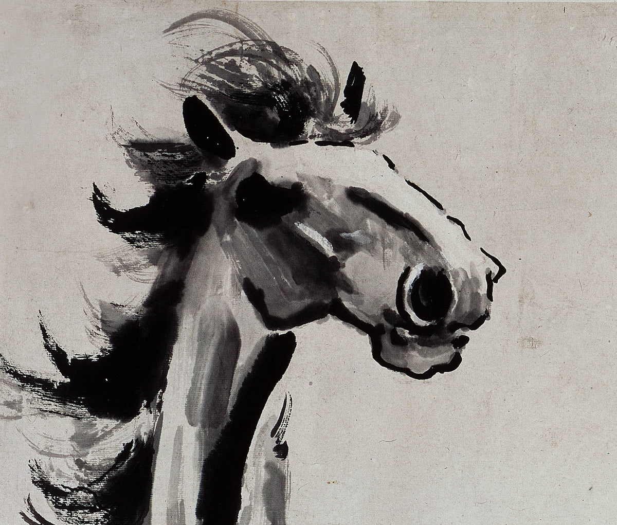 Xu Beihong Eight Horses Print – Galloping Ink Wash - view 3