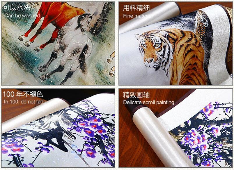 A Dream Red Mansions Jiayuanchun Chinese Scroll Painting - Silk Wall - view 5