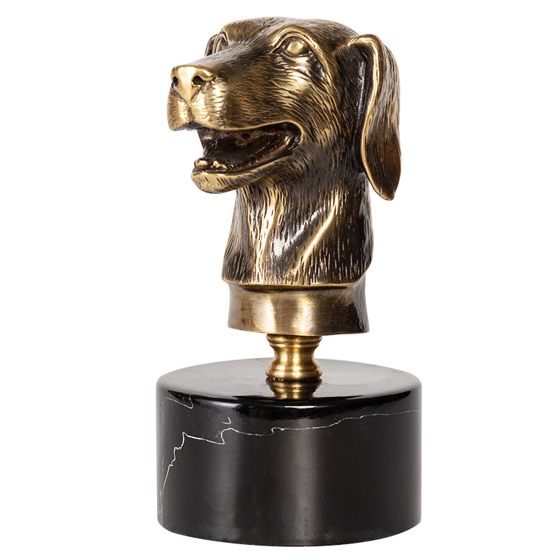 12 Chinese Zodiac Animals Metal Copper Decoration – Black Marble - view 2