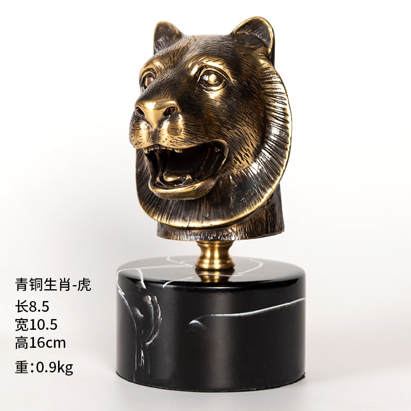 12 Chinese Zodiac Animals Metal Copper Decoration-Chinese Style Finds™