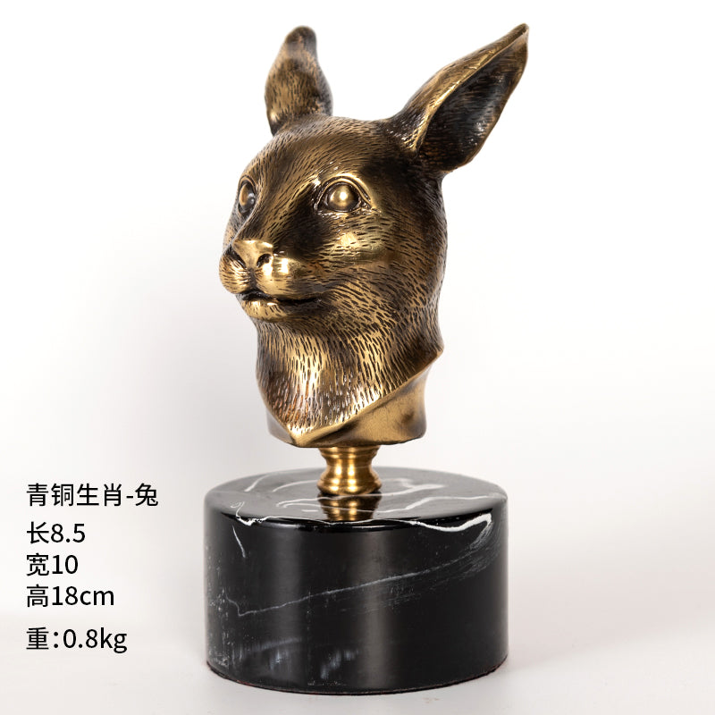 12 Chinese Zodiac Animals Metal Copper Decoration-Chinese Style Finds™