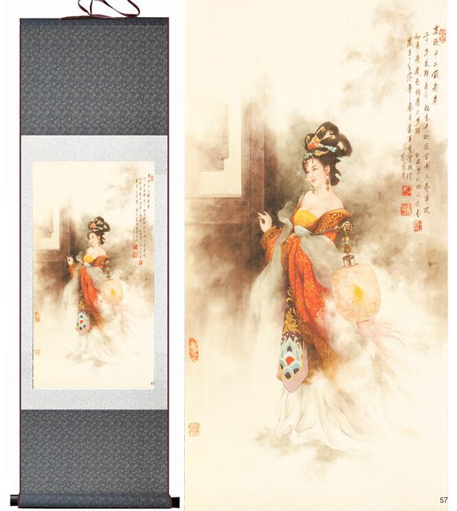 A Dream of Red Mansions Traditional Chinese painting Home Office Decoration painting JiaYuanchun painting