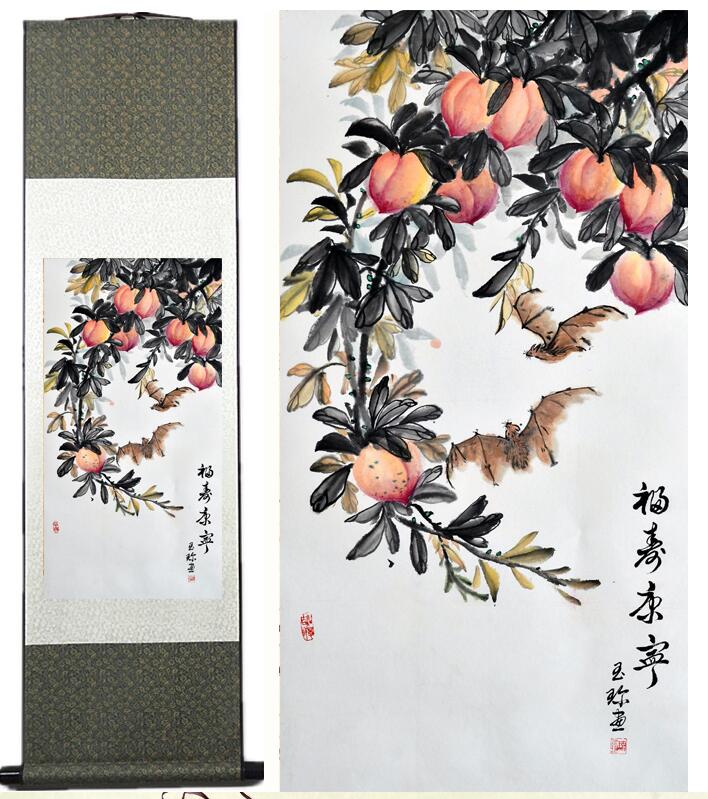 Birds and flower Painting Home Office Decoration Chinese scroll painting birds painting Spring pictures painting