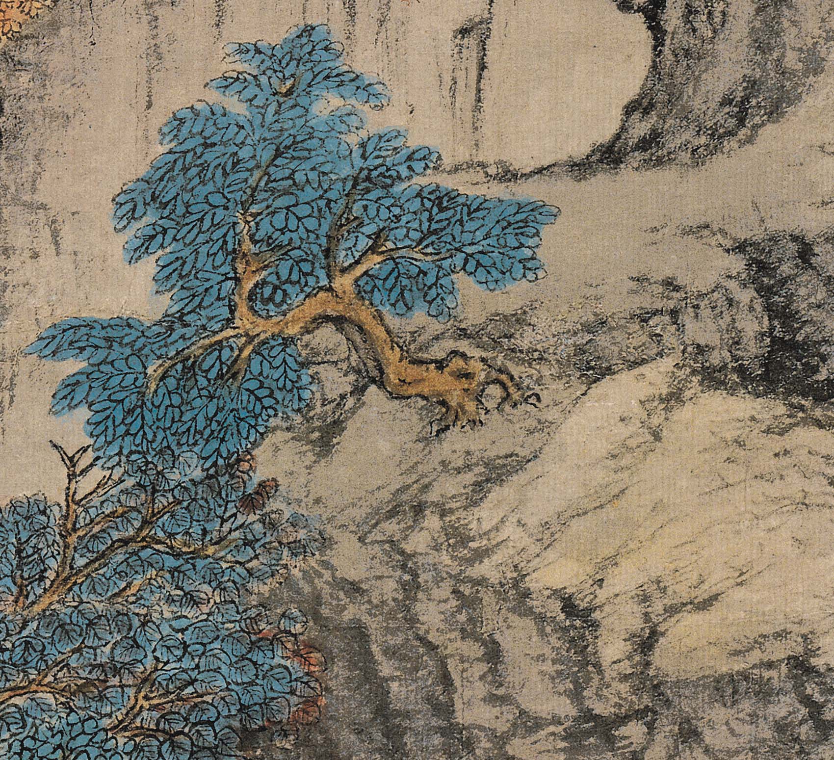 Chinese Antique Art Painting 元 王蒙 葛稚川移居图 Yuan Wang Meng Ge Zhi Chuan Yi Ju Tu