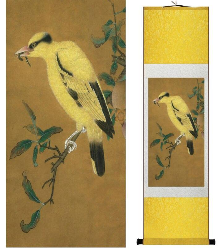 Chinese Scroll Painting Birds painting Chinese traditional art painting home decoration paintings