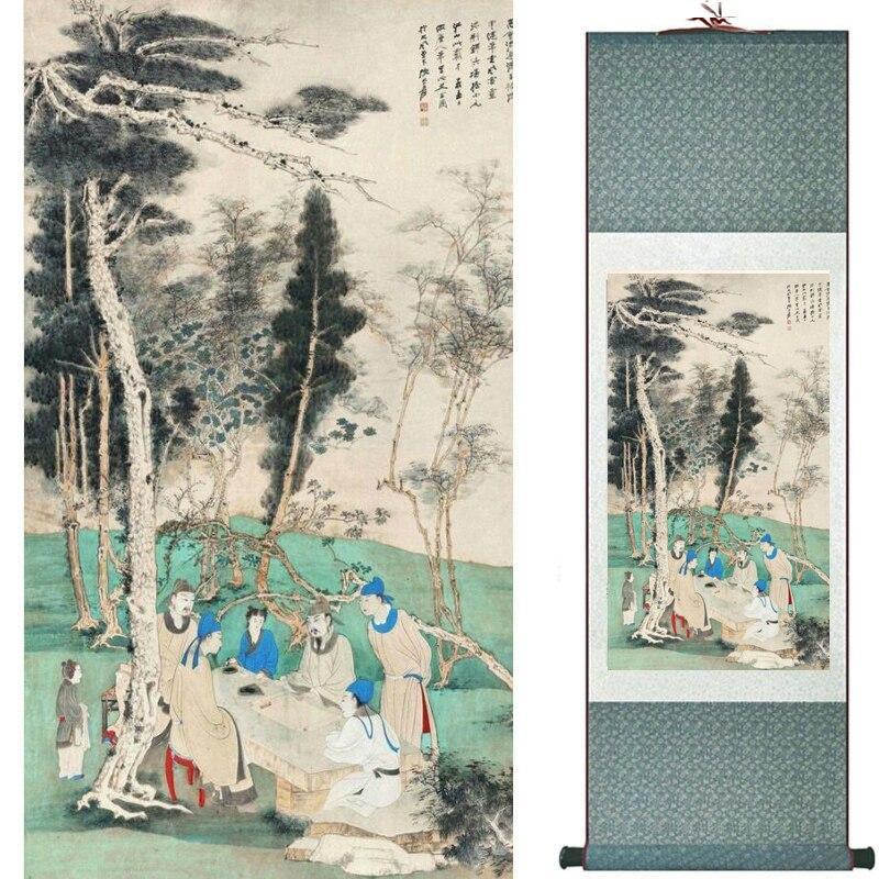 Chinese Scroll Painting Chinese Art Painting Home Office Decoration Chinese painting art figure painting