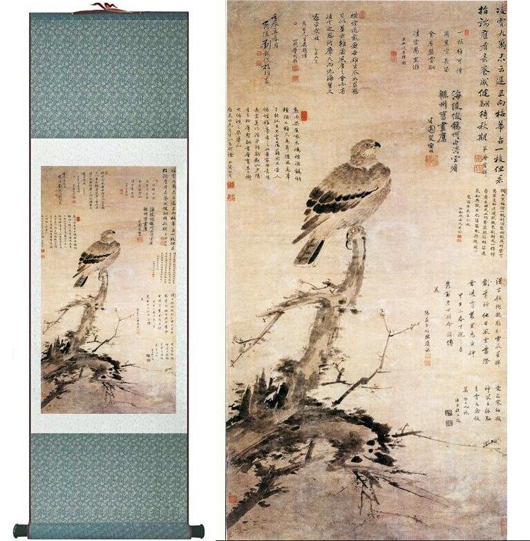 Chinese Scroll Painting Chinese art and birds painting Home Office Decoration Chinese scroll painting birds and flower painting