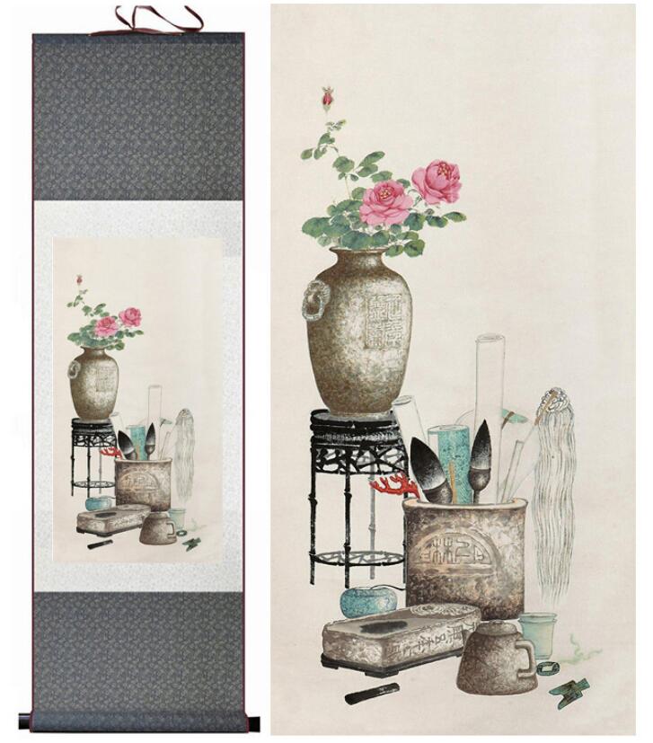 Chinese Scroll Painting Flower Traditional Chinese Art Painting Chinese ink painting
