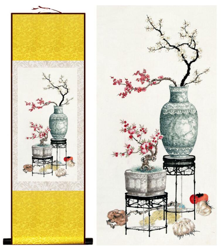 Chinese Scroll Painting Flower painting Traditional Chinese art painting Chinese ink painting flower picture painting