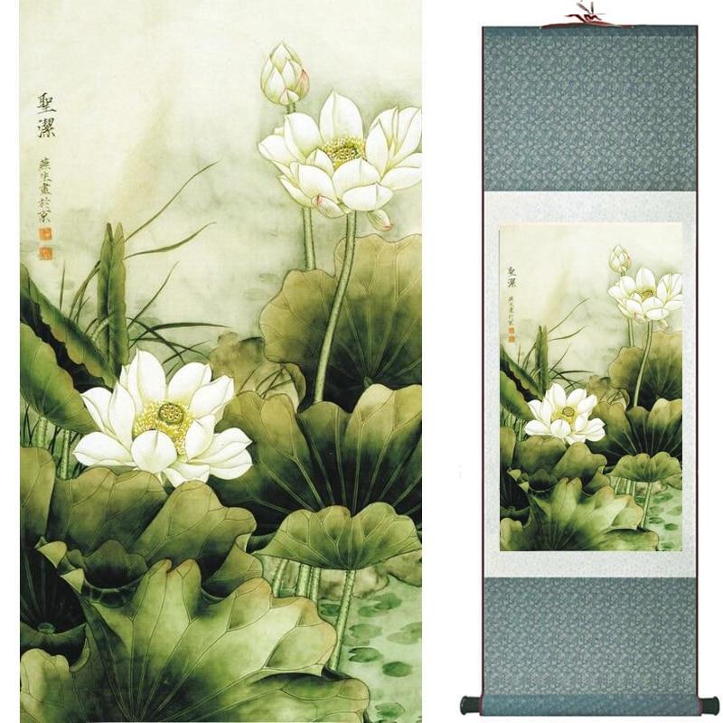 Chinese Scroll Painting Flowers painting Chinese traditional art painting home decoration paintings