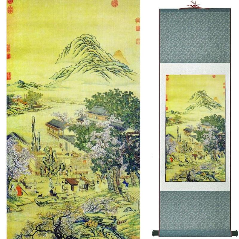 Chinese Scroll Painting Landscape art painting Chinese traditional art painting China ink painting fashion painting
