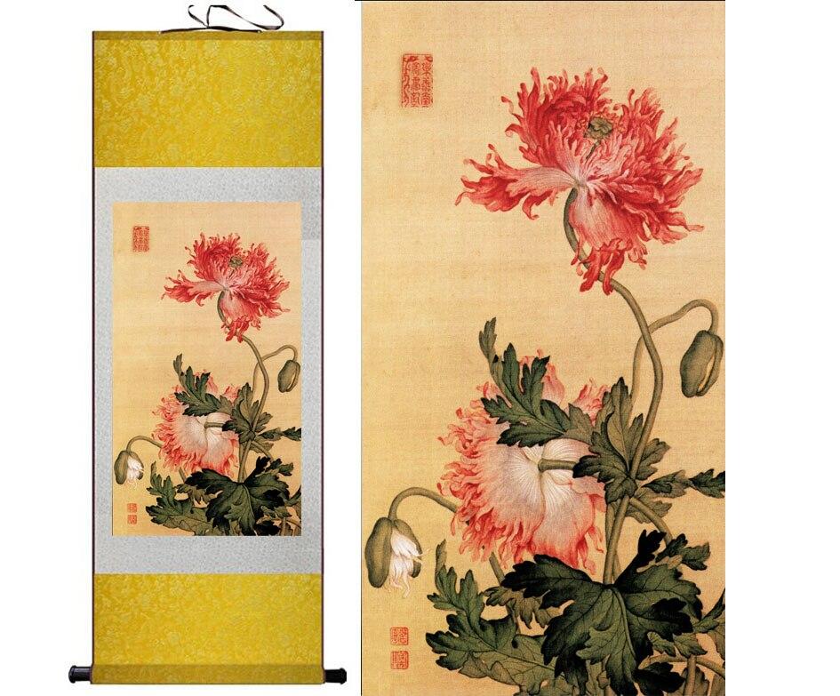 Chinese Scroll Painting Spring Flower painting Home Office Decoration Chinese scroll painting flower art painting Chinese painting