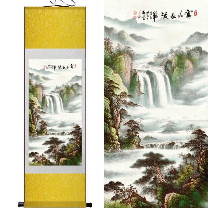 Chinese Scroll Painting landscape art painting Traditoinal art Chinese painting