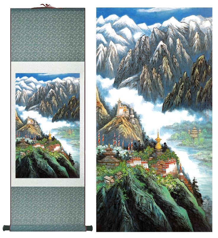 Chinese Scroll Painting landscape painting Chinese art Painting Home Office Decoration Chines e painting