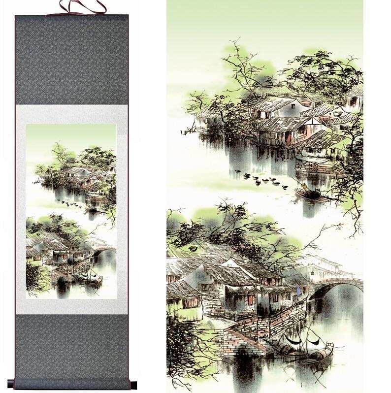 Chinese Scroll Painting landscape painting Home Office Decoration Chinese scroll painting landscape art painting