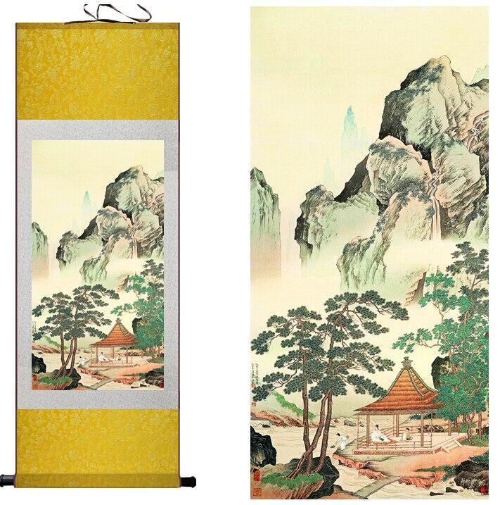 Chinese Scroll Painting landscape painting Home Office Decoration Chinese scroll painting landscape painting