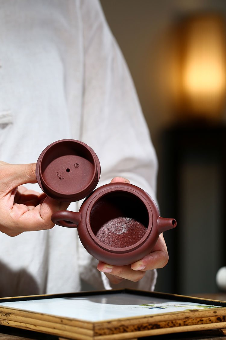 Handmade Yixing Teapot 100cc Purple Clay Zisha Pot Jinchan Pot