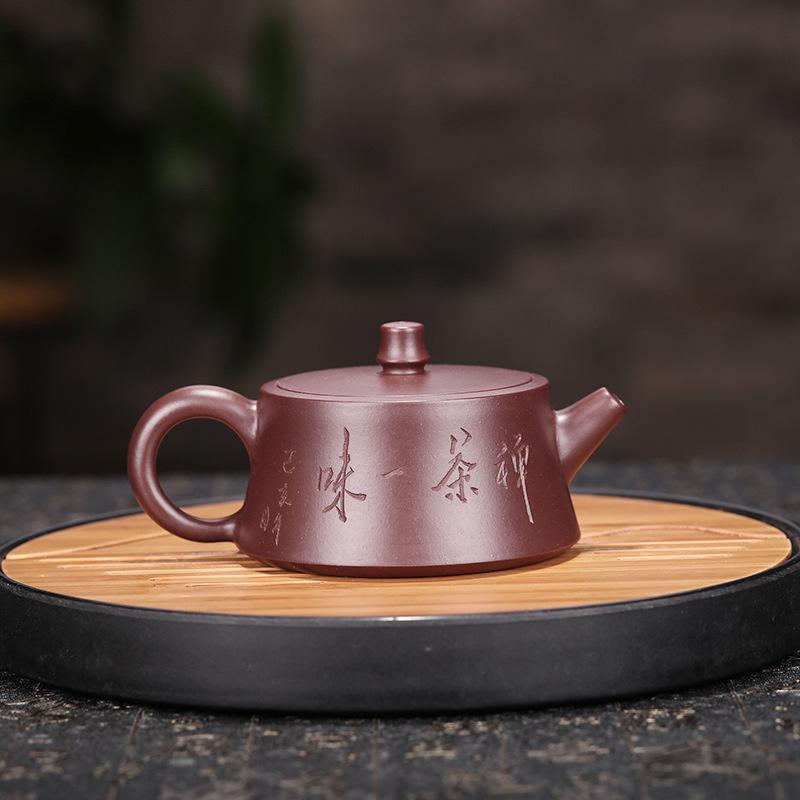 Handmade Yixing Teapot 150cc Purple Clay Zisha Pot Lotus Jinglan Pot