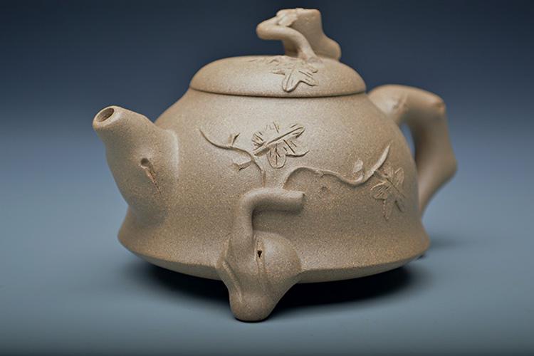 Handmade Yixing Teapot 160cc Purple Clay Zisha Pot 3 Legs Duan Clay Tea Pot
