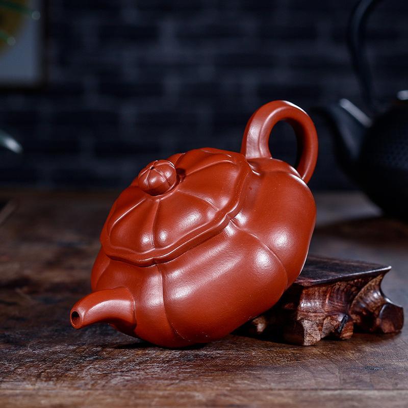 Handmade Yixing Teapot 160cc Purple Clay Zisha Pot 9 Holes Red Clay Pot Dahongpao