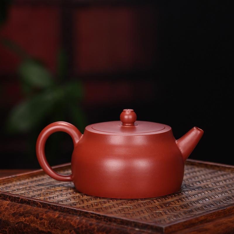 Handmade Yixing Teapot 180cc Purple Clay Zisha Pot Chan Carving Tea Pot