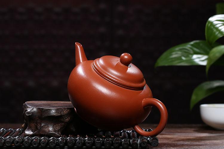 Handmade Yixing Teapot 200cc Purple Clay Zisha Pot Classic Tea Pot Red Clay