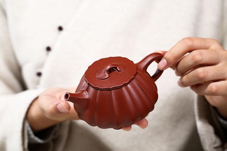Handmade Yixing Teapot 200cc Purple Clay Zisha Pot Shipiao Red Clay Tea Pot