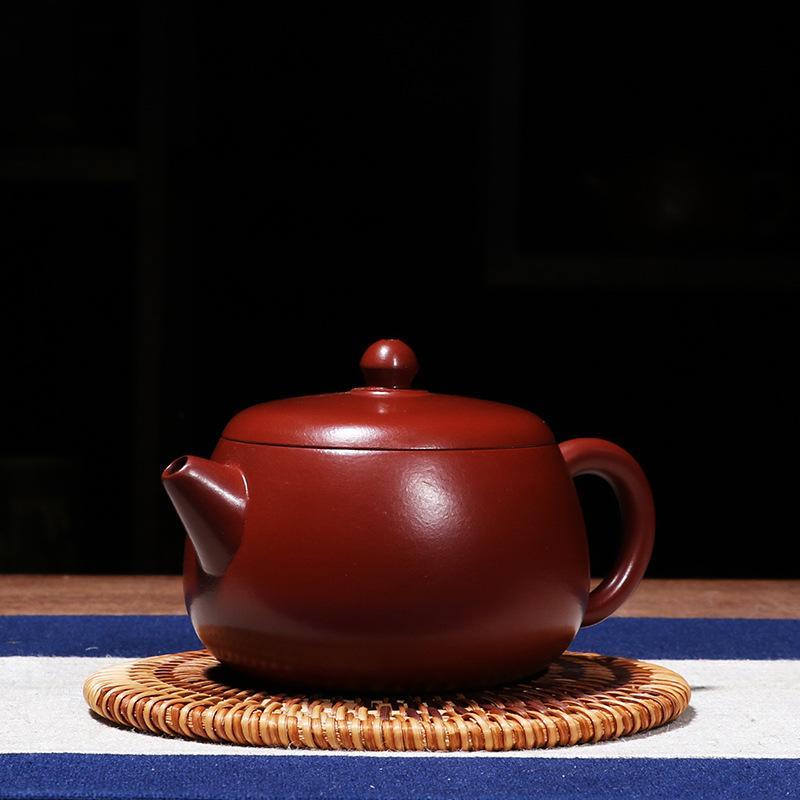 Handmade Yixing Teapot 220cc Purple Clay Zisha Pot Dahongpao Red Clay Tea Pot