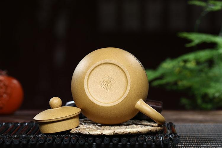 Handmade Yixing Teapot 220cc Purple Clay Zisha Pot Duan Clay Xishi Flower Tea Pot
