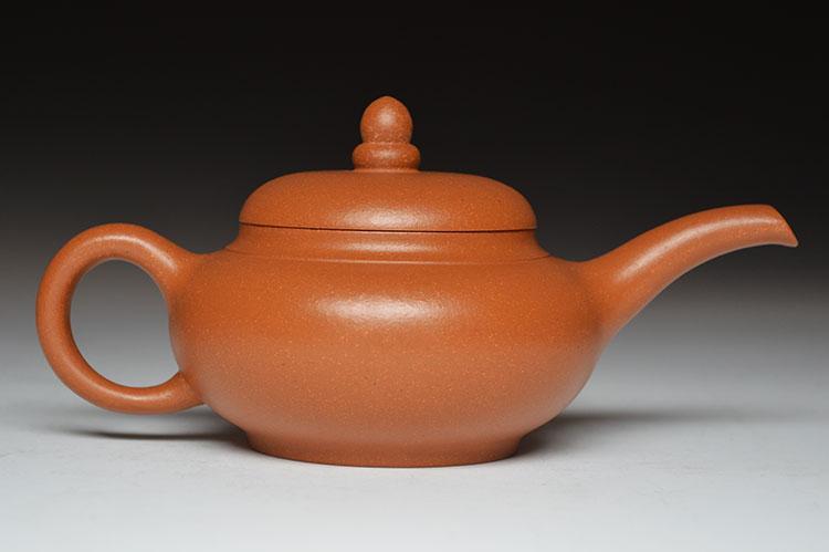 Handmade Yixing Teapot 220cc Purple Clay Zisha Pot Long Mouth Pot