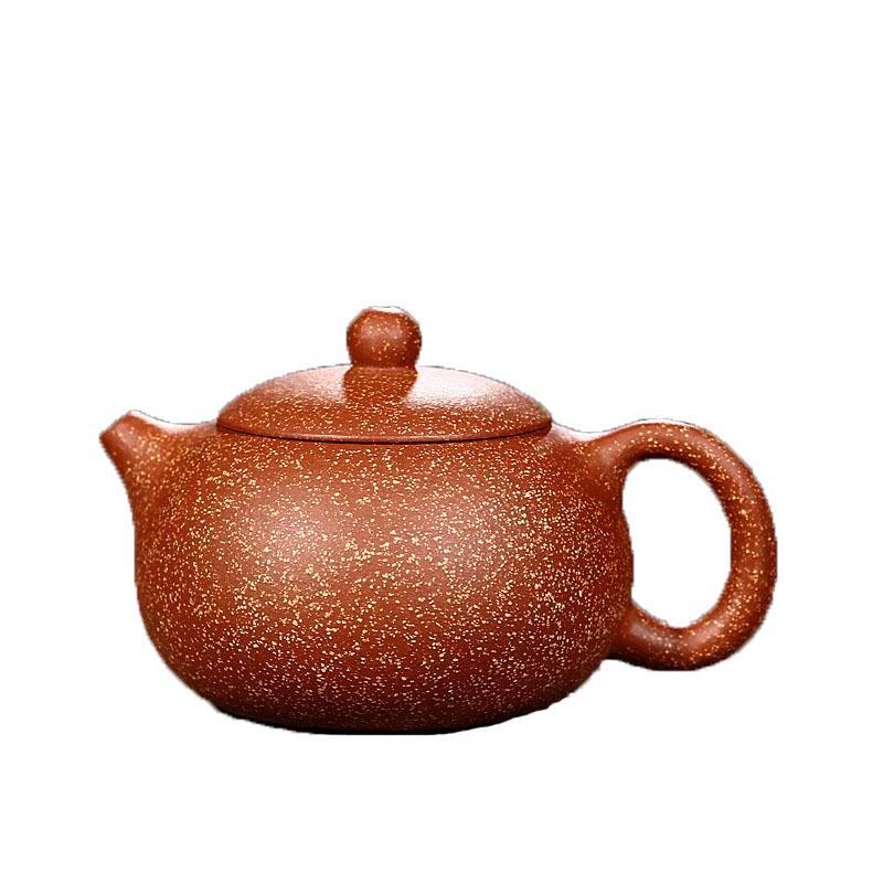 Handmade Yixing Teapot 220cc Purple Clay Zisha Pot Xishi Dragon Blood Clay Pot