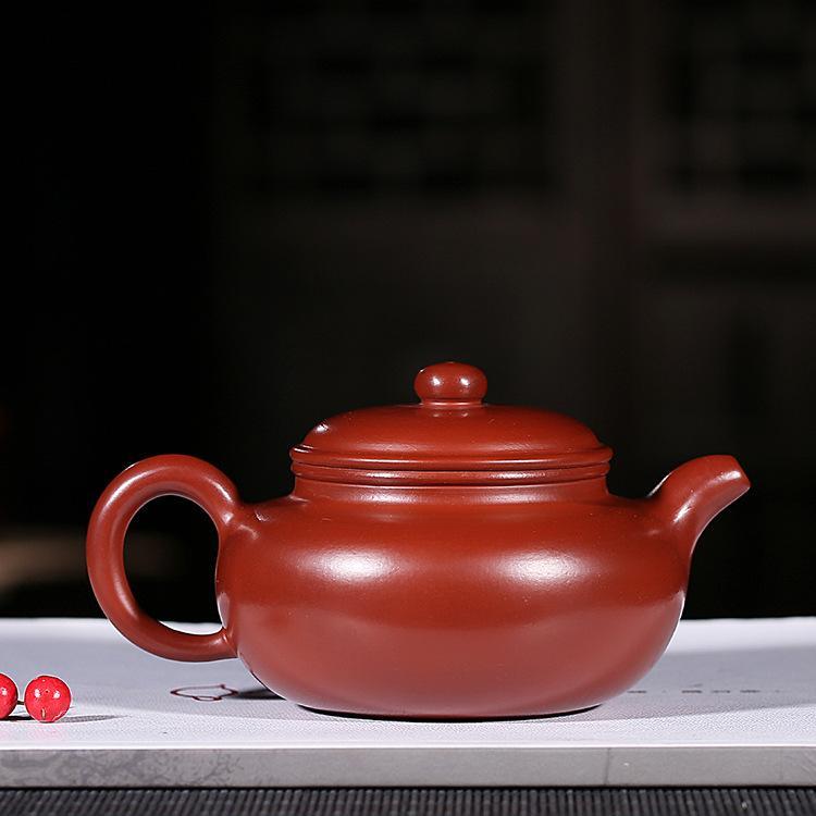 Handmade Yixing Teapot 230cc Purple Clay Zisha Pot Antique Dahongpao Red Clay Pot