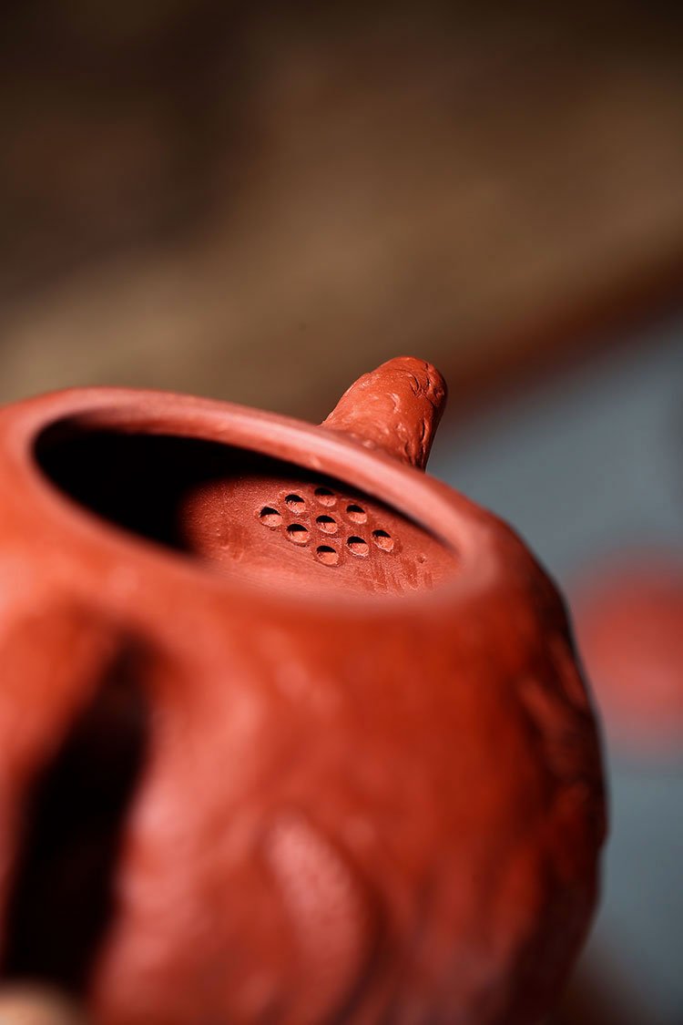 Handmade Yixing Teapot 230cc Purple Clay Zisha Pot Dragon Gongchun Red Clay Tea Pot