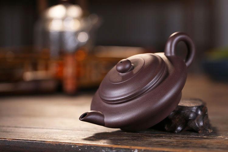 Handmade Yixing Teapot 250cc Purple Clay Zisha Pot Classic Bian Tea Pot