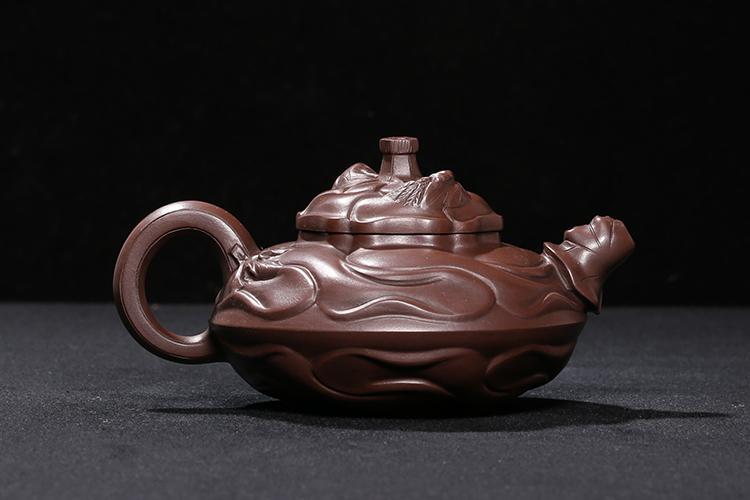 Handmade Yixing Teapot 300cc Purple Clay Zisha Pot 9 Holes