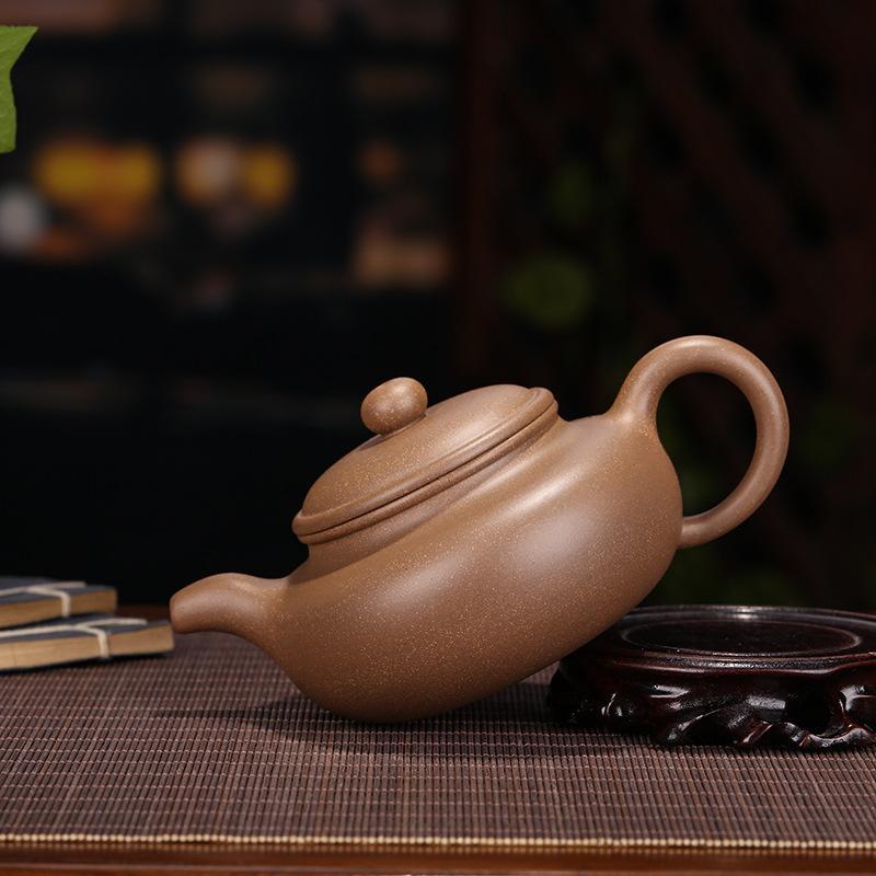 Handmade Yixing Teapot 300cc Purple Clay Zisha Pot 9 Holes Antique Tea Pot Duan Clay