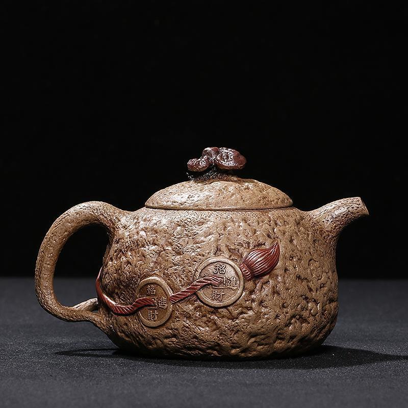 Handmade Yixing Teapot 360cc Duan Clay Brave Troops Zisha Pot