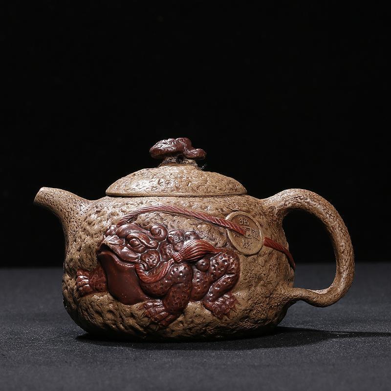 Handmade Yixing Teapot 360cc Duan Clay Brave Troops Zisha Pot