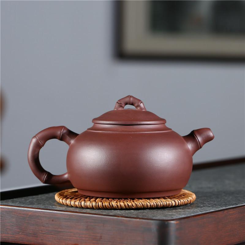 Handmade Yixing Teapot 420cc Purple Clay Zisha Pot 9 Holes