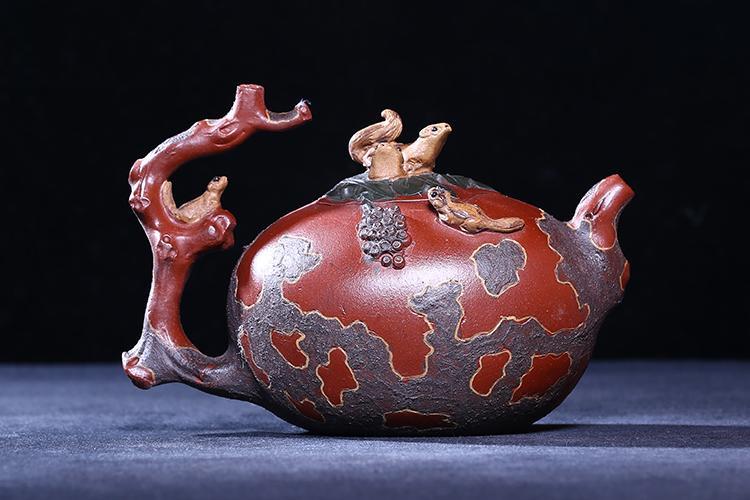 Handmade Yixing Teapot 450cc Purple Clay Wuzidengke Zisha Pot